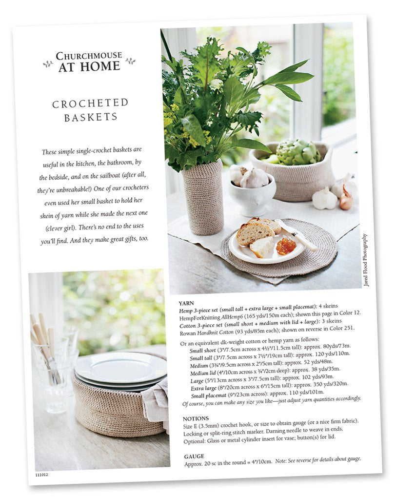 Crocheted Baskets Pattern