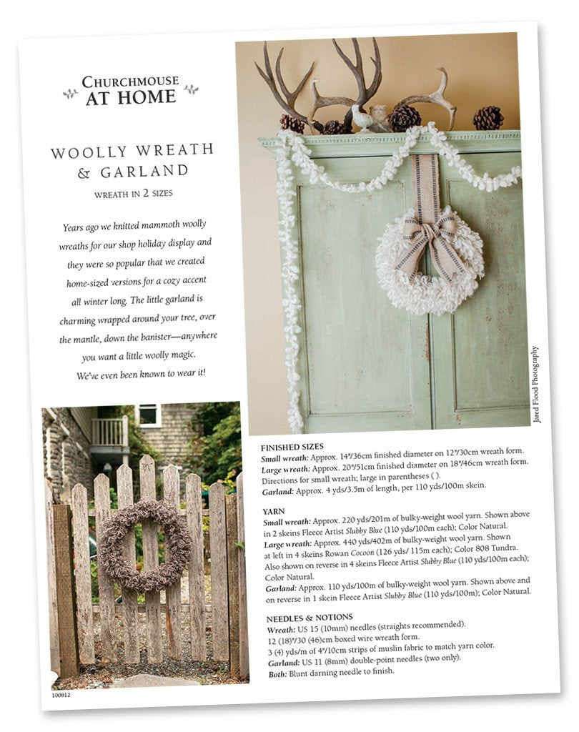 Woolly Wreath & Garland Pattern