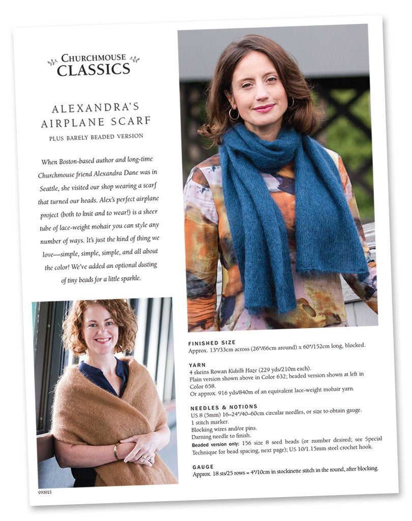 Alexandra's Airplane Scarf Pattern