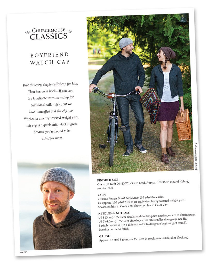 Boyfriend Watch Cap Pattern