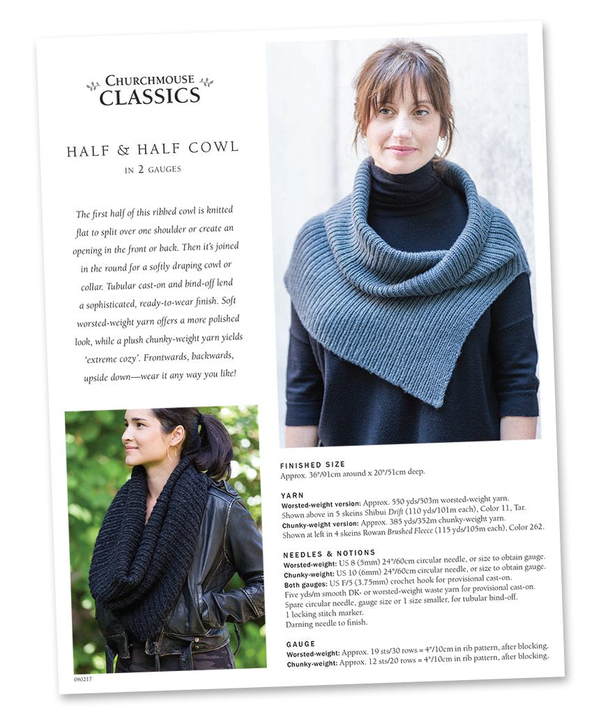 Half & Half Cowl Pattern