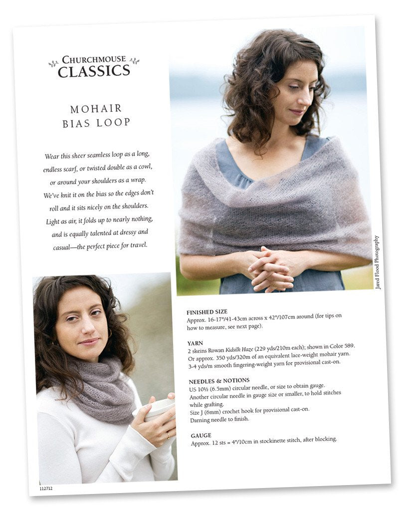 Mohair Bias Loop Pattern