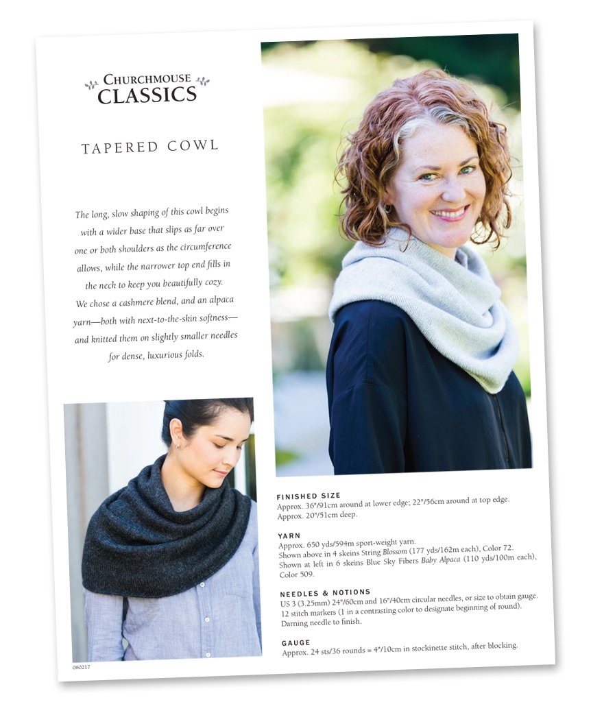 Tapered Cowl Pattern