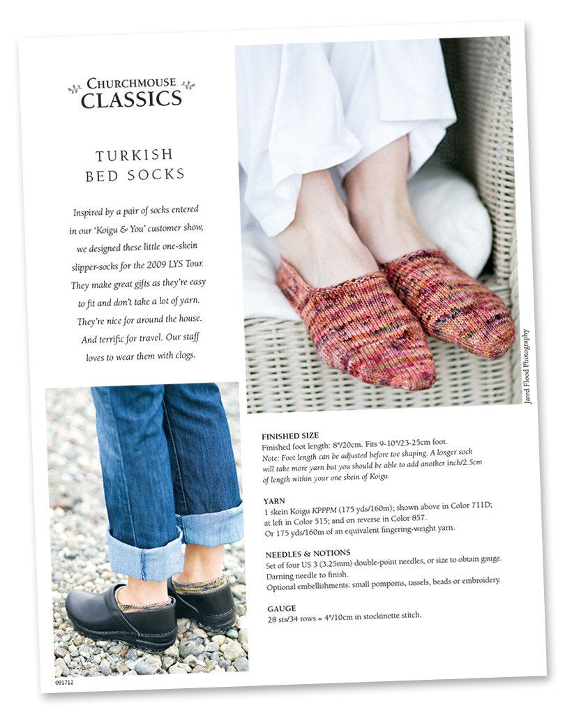 Turkish Bed Socks Pattern