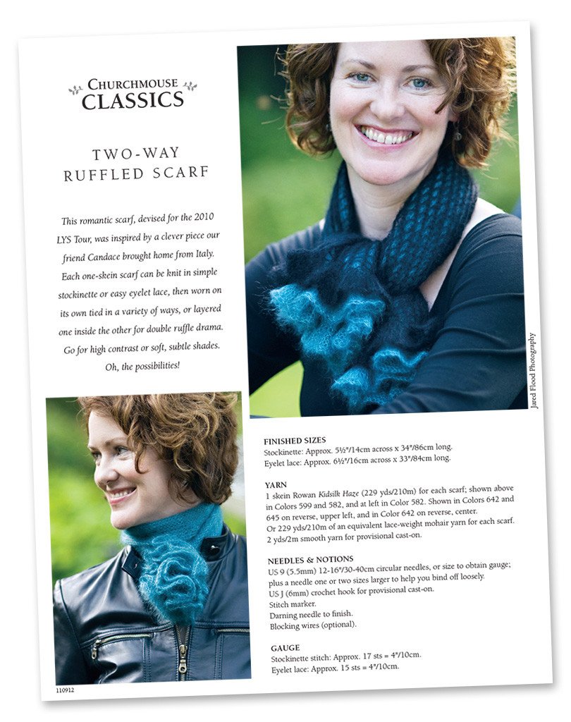 Two-Way Ruffled Scarf Pattern