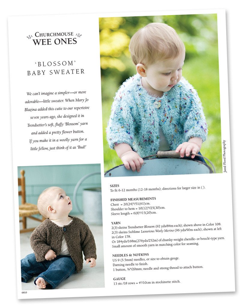 Blossom Baby Sweater Pattern