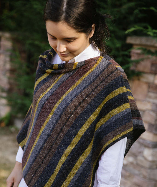 Lucky Striped Poncho Pattern