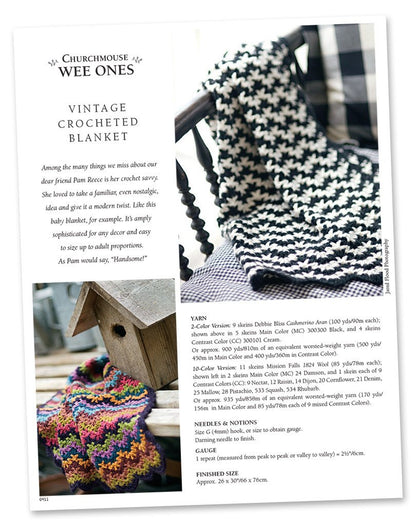 Vintage Crocheted Blanket Pattern
